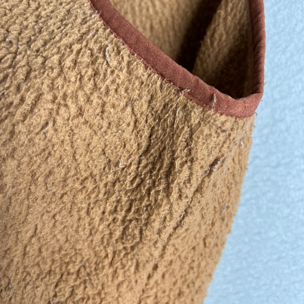 Patagonia Retro Pile Fleece Vest Womans Large Beech Brown Full Zip Gorpcore - Picture 9 of 12